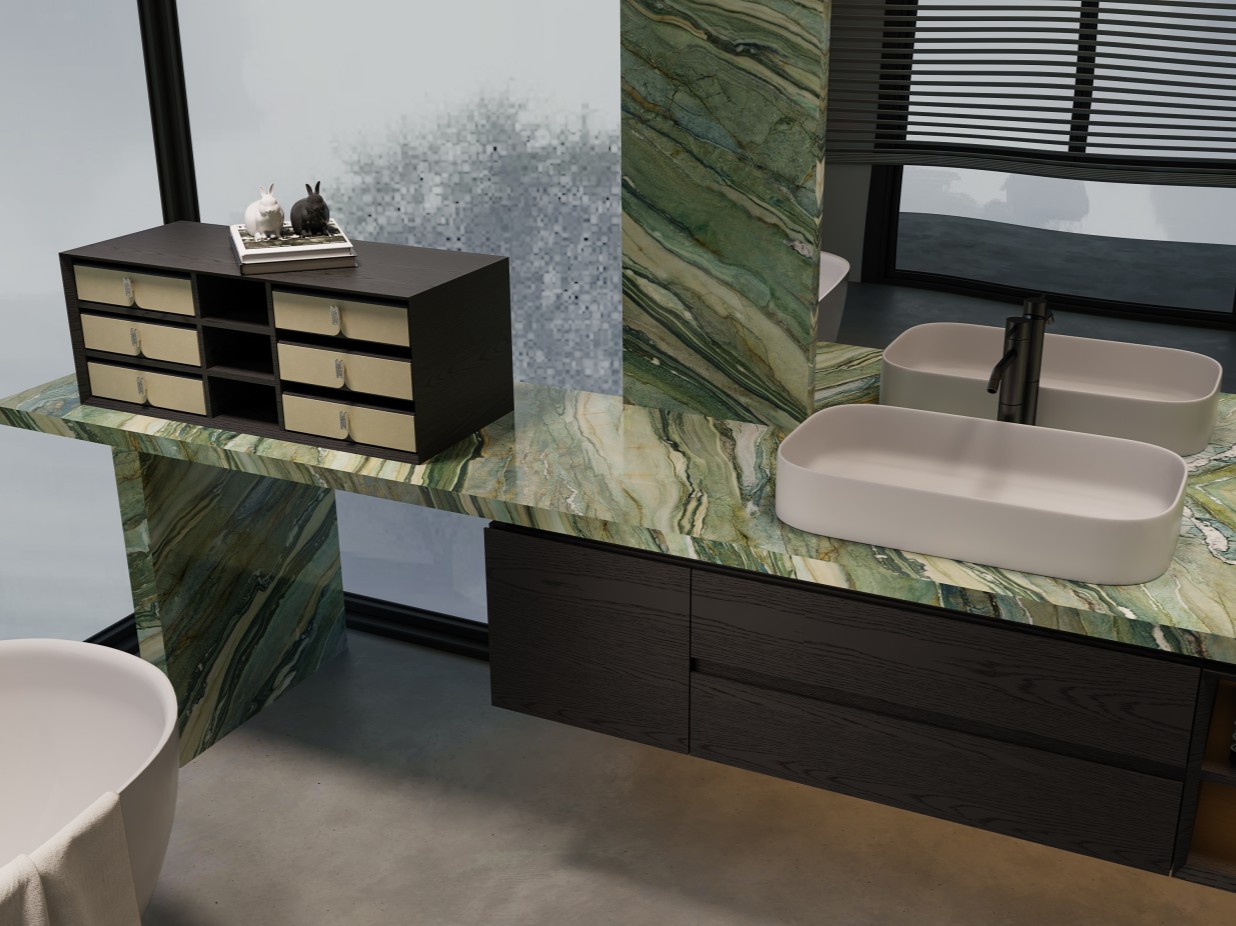 Minimalist New Chinese Style Bathroom