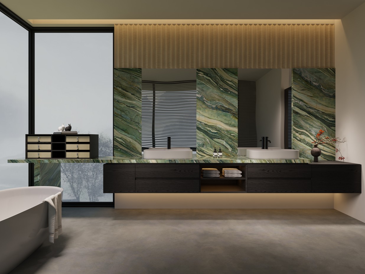 Minimalist New Chinese Style Bathroom