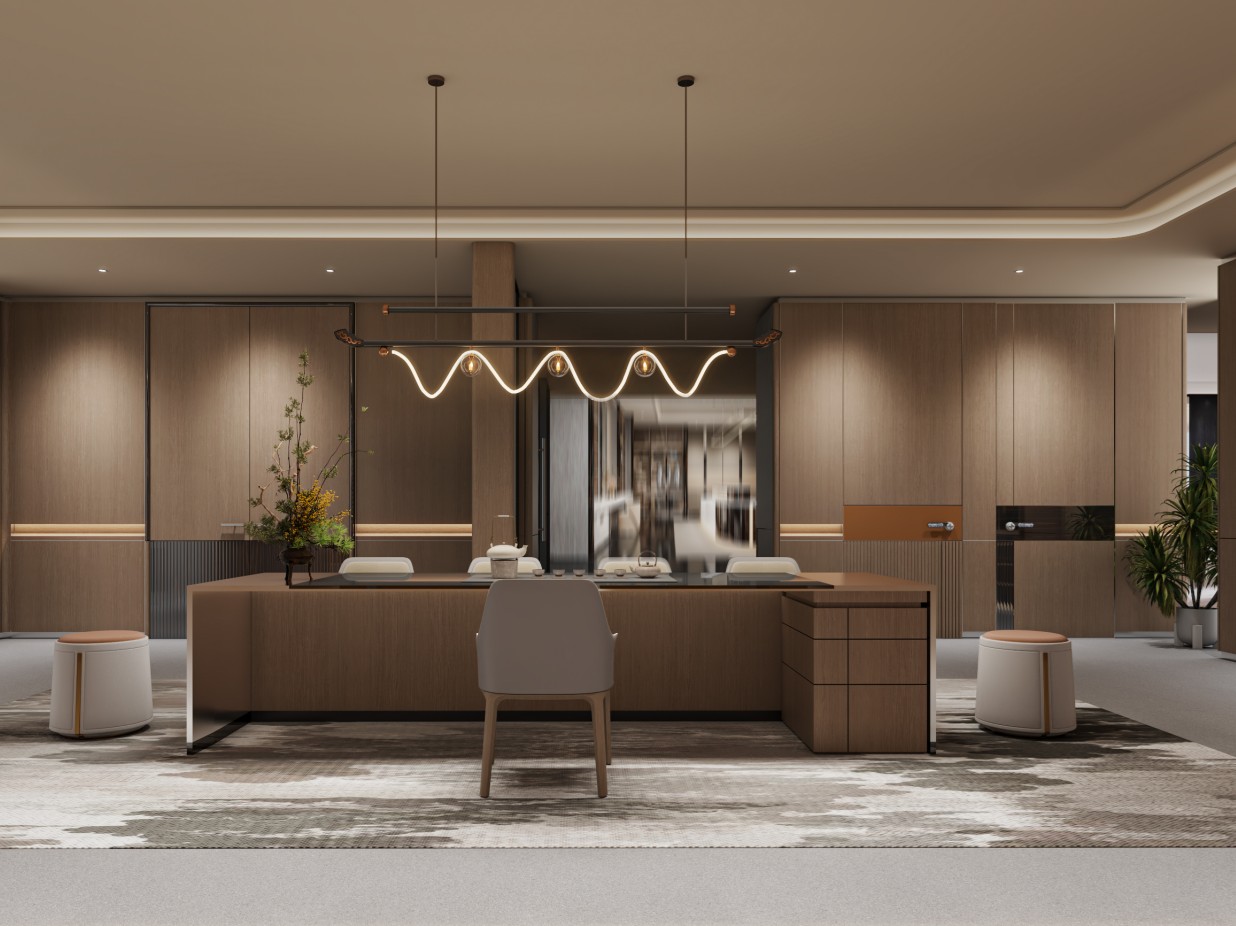 Italian Light Luxury Social Space System