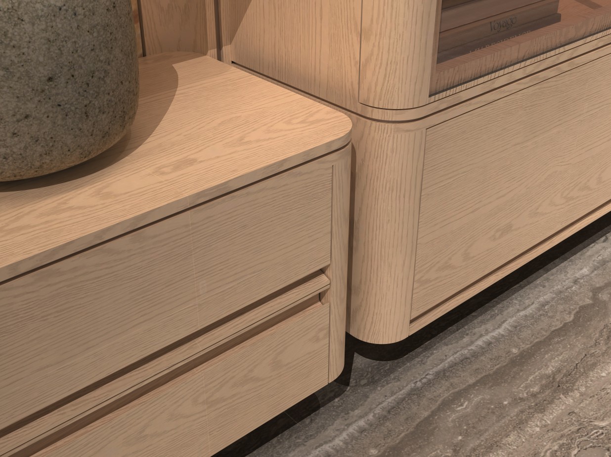 Modern New Chinese TV Cabinet System