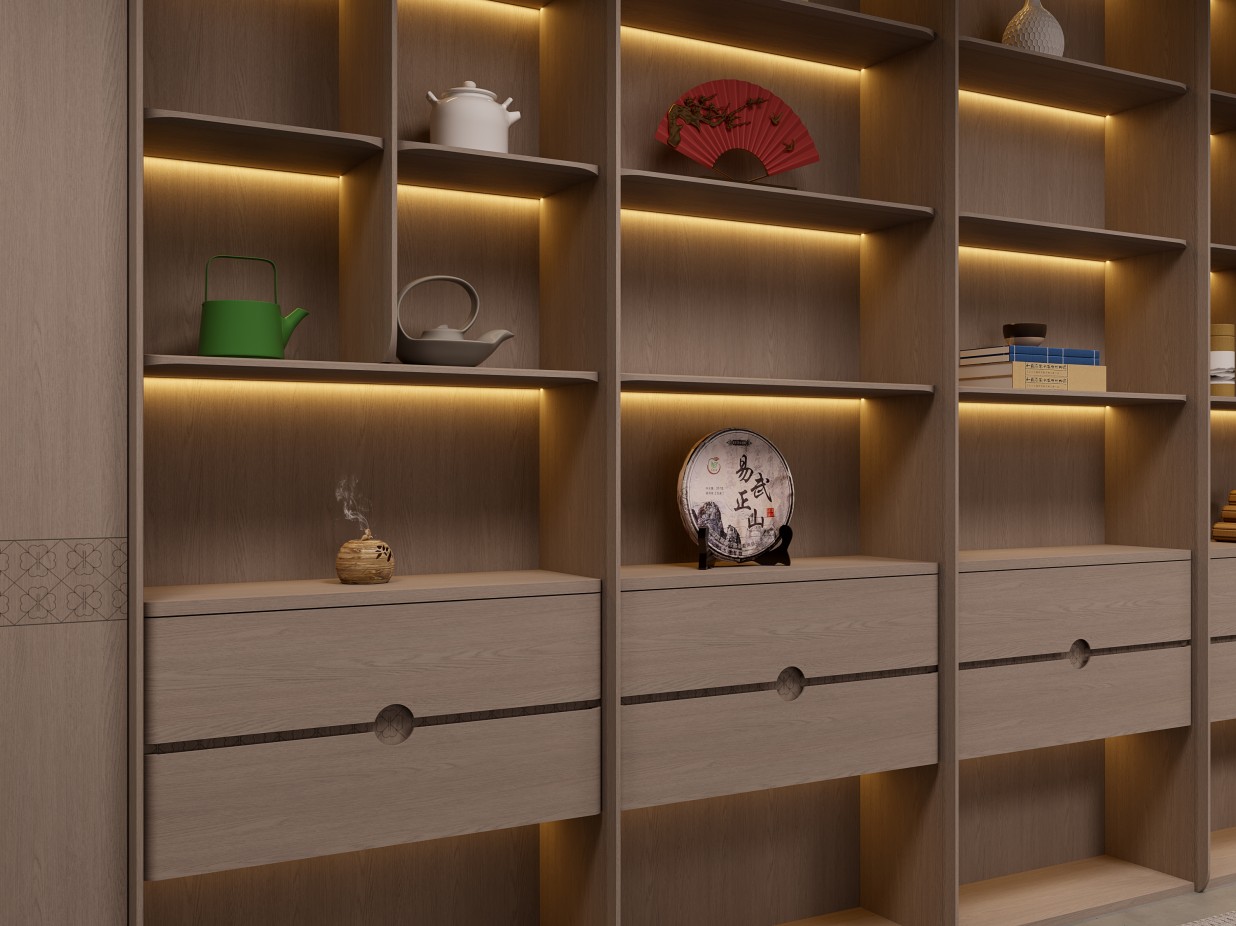 Simple New Chinese Tea Room System