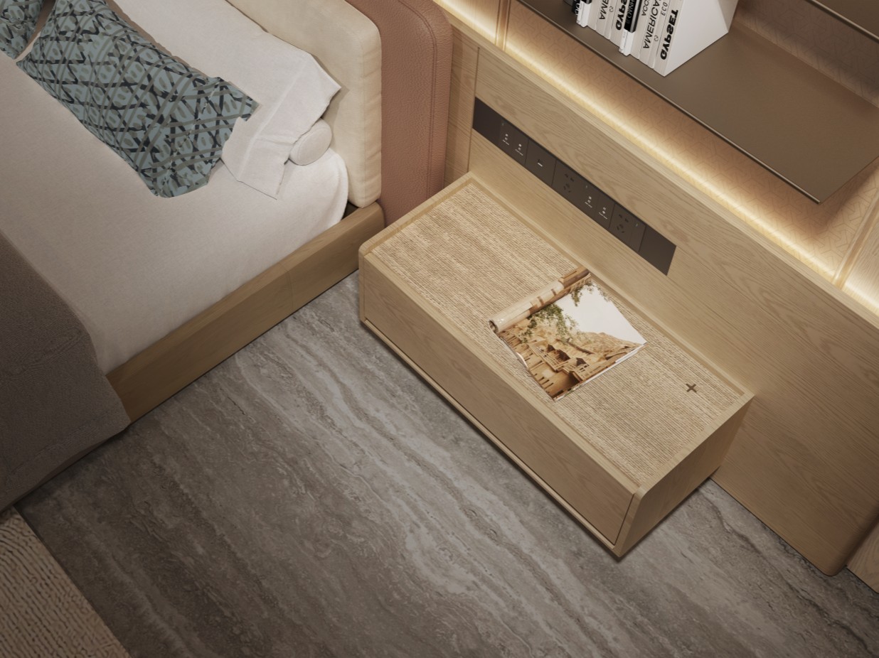 Modern New Chinese Bedroom Background Wall System