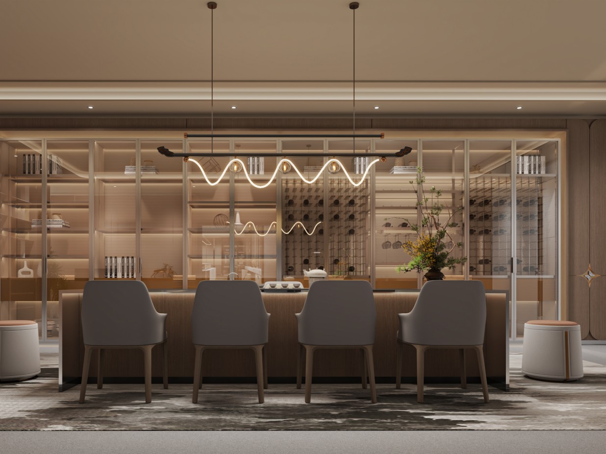 Italian Light Luxury Social Space System