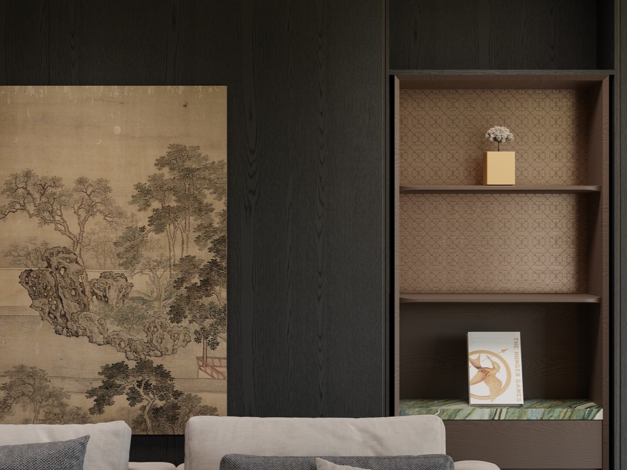 Simple New Chinese TV Cabinet System