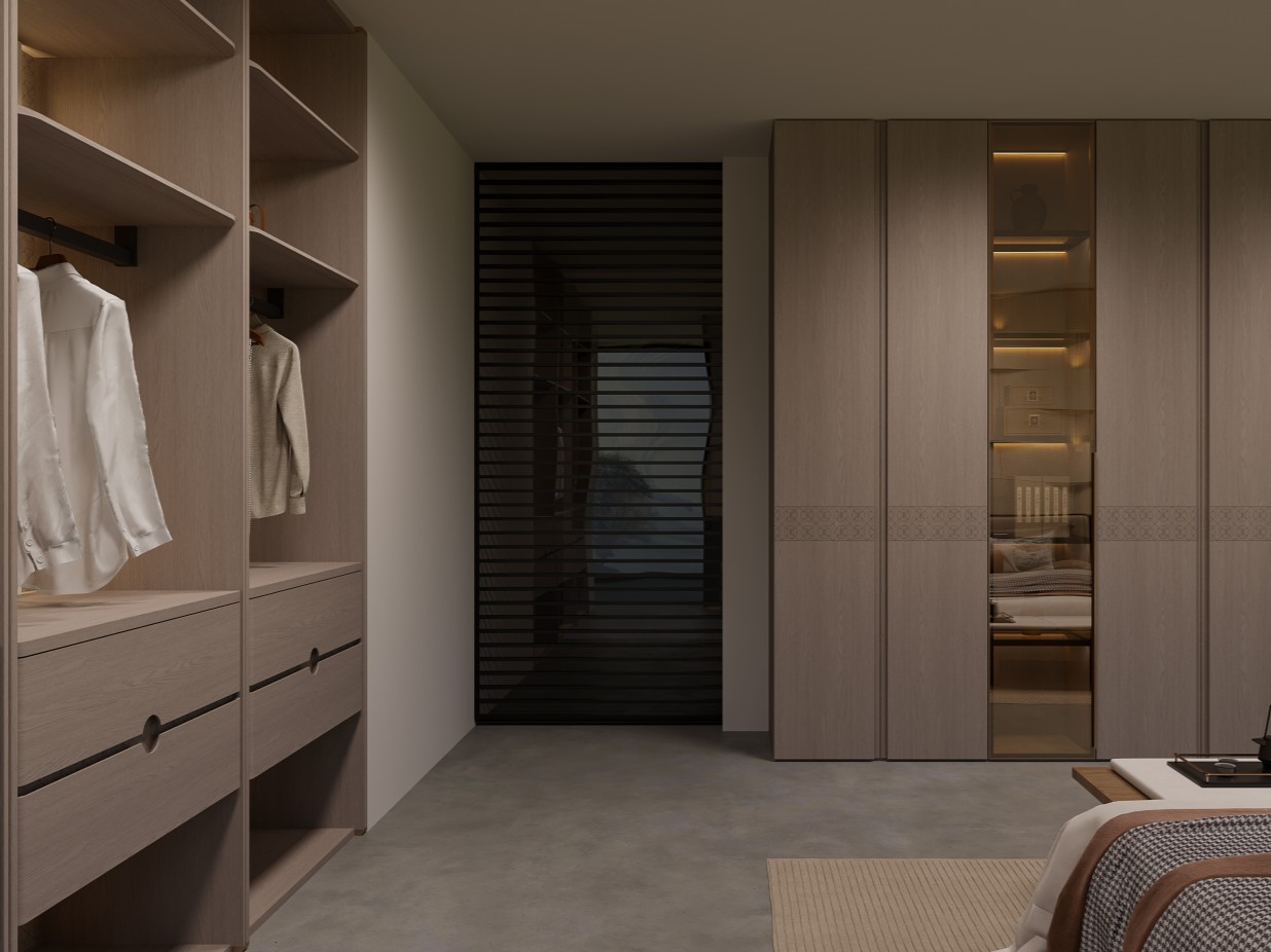 Simple New Chinese Bedroom System